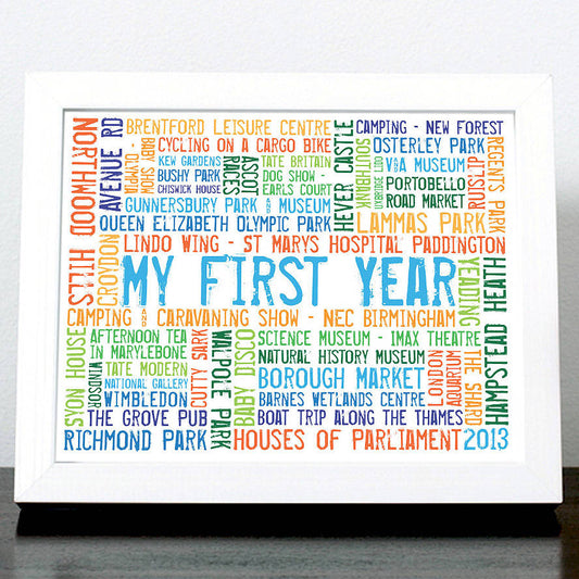 ‘My First Year’ Print