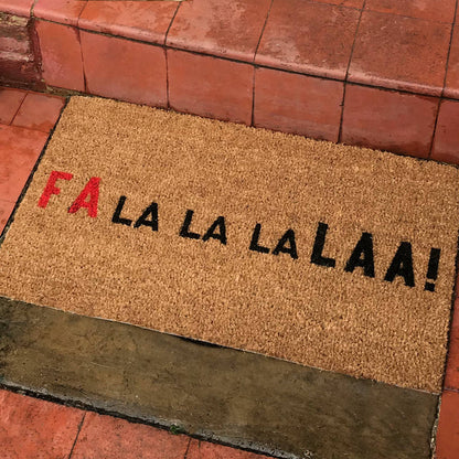 ‘Fa La La La Laa’ Festive Christmas Doormat Gift