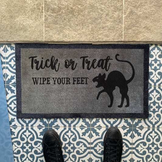Halloween Cat ‘Trick Or Treat’ Internal Doormat