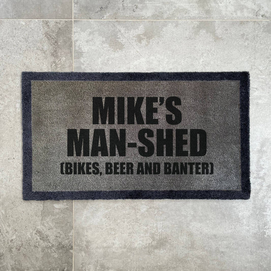 Personalised ‘Man Shed’ Internal Doormat