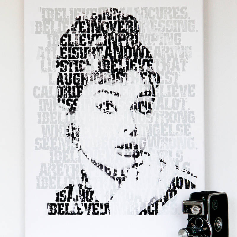‘I Believe’ Audrey Hepburn Print