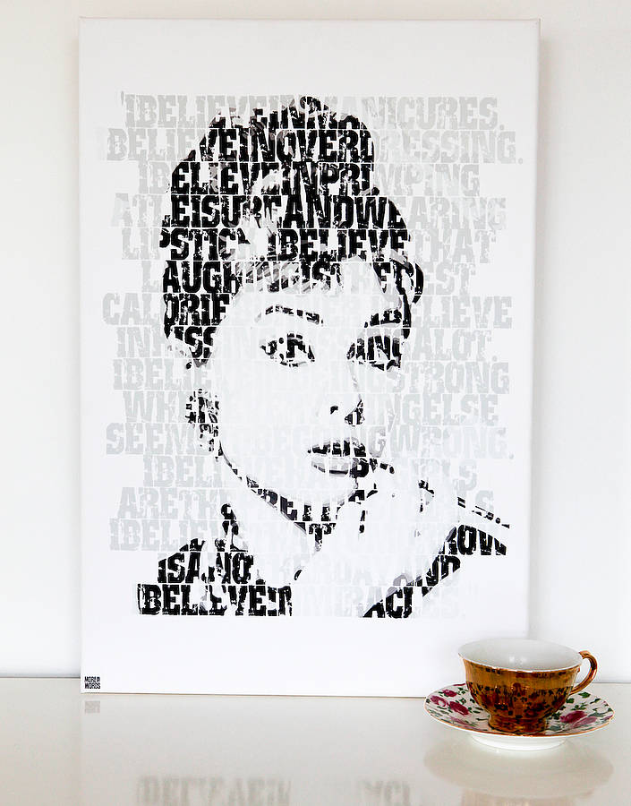 ‘I Believe’ Audrey Hepburn Print