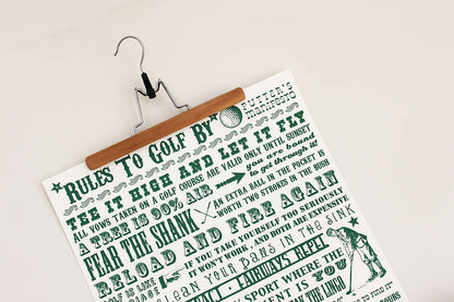 ‘Rules To Golf By’ Giclée Print