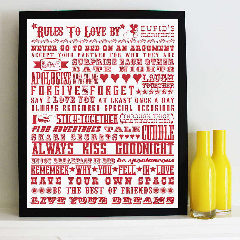 ‘Rules To Love By’ Giclée Print