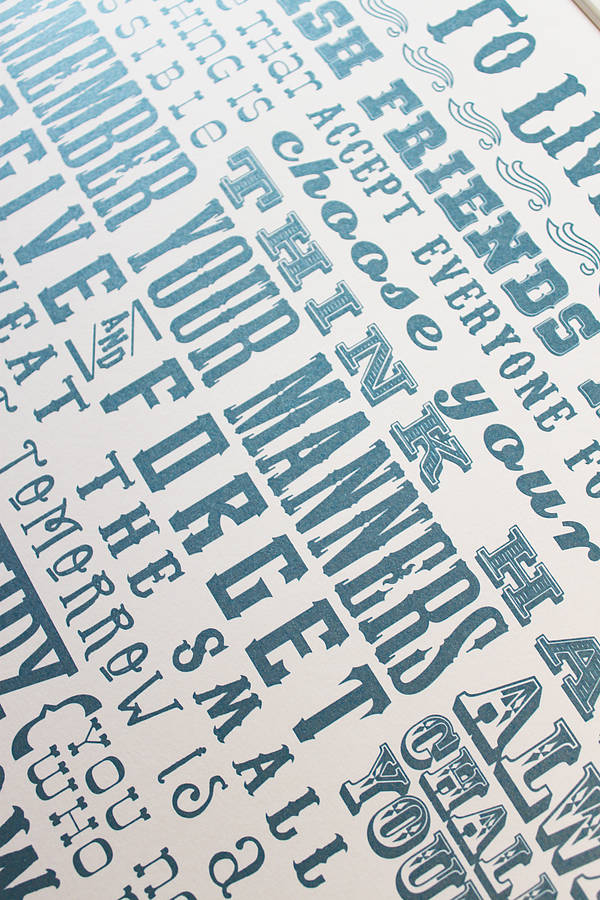 Personalised 'Rules To Live By’ Graduation Print
