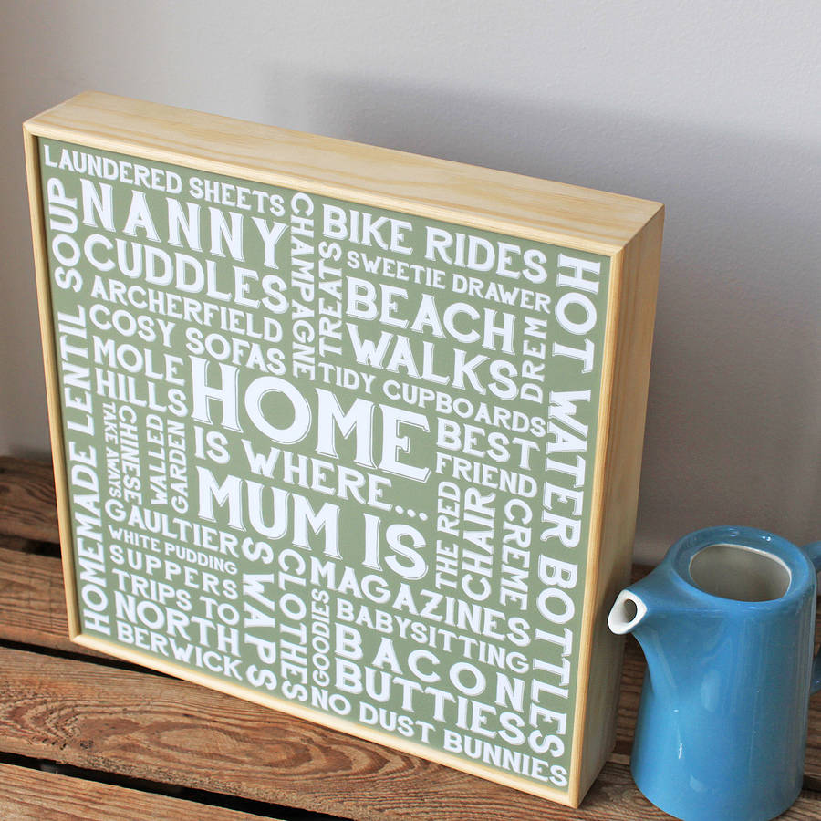 ‘Home is where’